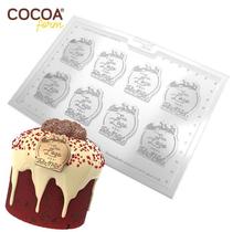 Forma de Chocolate Personalizada Cocoa - Feliz Natal - 4,5 cm