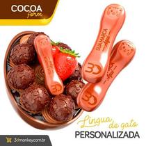 Forma de Chocolate Personalizada Cocoa Form Língua de Gato