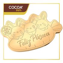 Forma de Chocolate Personalizada Coelhinhos em Trio - 3D Monkey