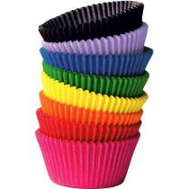 Forma De Cupcake 12 Forminhas Coloridas Silicone Mini Bolo - Baitashop