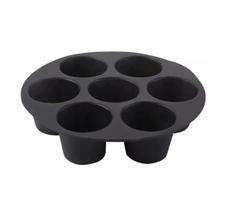 Forma De Cupcake Em Silicone 7 Cavidades Muffins Para Air fryer