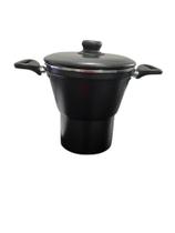 Forma de Cuscuz Craqueada Preta 3,3L modelo 18