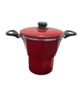 Forma de Cuscuz Craqueada Vermelha 3,3L modelo 18 Forma de Cuscuz Craqueada Vermelha 3,3L modelo 18