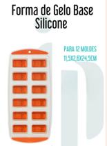 Forma de Fazer Gelo Forminha de Plástico Flexível Com Silicone - JASPER