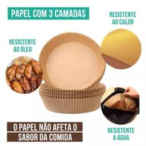 Forma De Fritadeira Descartável Air Fryer 50 Unidades 20Cm