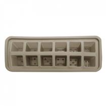 Forma de Gelo 12 Cubos de Silicone 26cmx22cmx3,3cm HomeCook Fendi Forma de Gelo 12 Cubos de Silicone 26cmx22cmx3,3cm HomeCook Fendi
