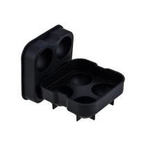 Forma De Gelo 4 Esferas 45mm Silicone Preto Forma De Gelo 4 Esferas 45mm Silicone Preto
