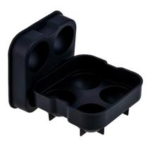 Forma De Gelo 4 Esferas De Silicone Preto 45Mm - Weck