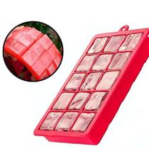 Forma de Gelo Água de Coco Para Drink Retangular de Silicone Para 15 cubos 30ml