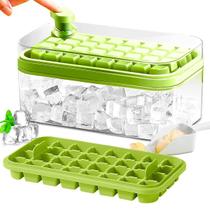 Forma de Gelo Bandeja com Tampa Liberação Rápida, À Prova de Odores, Empilhável e Segura para Alimentos (COR SORTIDA) Forma de Gelo Bandeja com Tampa Liberação Rápida, À Prova de Odores, Empilhável e Segura para Alimentos (COR SORTIDA)
