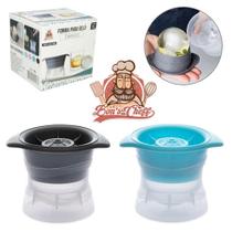 Forma de gelo bola esferica de plastico com tampa de silicone colors