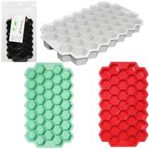 Forma De Gelo Colmeia Com 37 Cavidades De Silicone 20,5X12Cm - FU XING