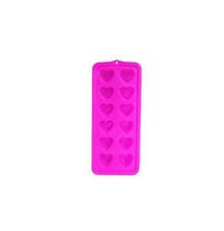 Forma de Gelo com 12 Cavidades Corações de Silicone Colors 25 x 10 cm Forma de Gelo com 12 Cavidades Corações de Silicone Colors 25 x 10 cm