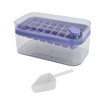 Forma De Gelo Com Caixa Recipiente Bandeja Tampa Silicone - Amana Store