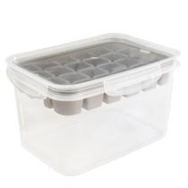 Forma de gelo com pote hermético Trava Mais 4 litros cinza Plasutil ref.15393