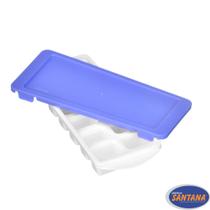 Forma De Gelo Com Tampa 12 Cavidades Resistente Branca