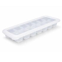 Forma De Gelo Com Tampa 14 Cubos Empilhável Cubo Solta Fácil Transparente