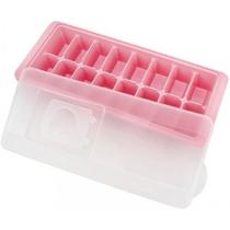 Forma De Gelo Com Tampa Plástico Retangular Cubo Fwb