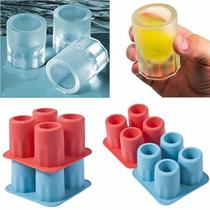 Forma De Gelo Copo Drink Bebidas Molde Ice Shots Vermelha