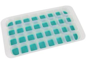 Forma de Gelo de Plástico E Silicone Para 32 Cubos Verde Oikos