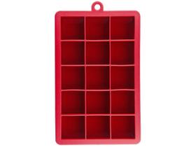 Forma de Gelo de Silicone - 15 Cubos Oikos VERMELHO Forma de Gelo de Silicone - 15 Cubos Oikos VERMELHO