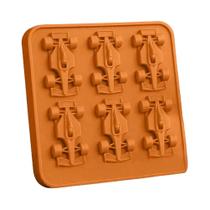 Forma De Gelo De Silicone 3D Carro De Corrida F1 Com 6 Cavidades, Bandeja De Cubos De Gelo Para