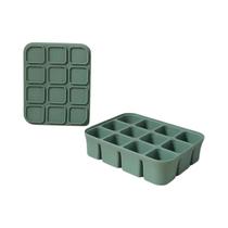Forma De Gelo De Silicone Com 12 Compartimentos, Fácil De Desenformar, Bandeja Quadrada Para Forma De Gelo De Silicone Com 12 Compartimentos, Fácil De Desenformar, Bandeja Quadrada Para