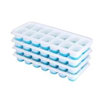 Forma De Gelo De Silicone Com 14 Cubos E Tampa, Moldes Quadrados De Fácil Liberação Para Coquetéis Forma De Gelo De Silicone Com 14 Cubos E Tampa, Moldes Quadrados De Fácil Liberação Para Coquetéis