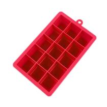Forma de Gelo De Silicone com 15 Cavidades Cubos 3cm VERMELHO Forma de Gelo De Silicone com 15 Cavidades Cubos 3cm VERMELHO