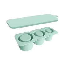 Forma De Gelo De Silicone Com 3 Compartimentos Para Copos Stanley, Moldes Cilíndricos Reutilizáveis Forma De Gelo De Silicone Com 3 Compartimentos Para Copos Stanley, Moldes Cilíndricos Reutilizáveis
