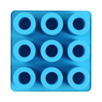 Forma De Gelo De Silicone Com 9 Cavidades Em Forma Redonda Para Bebidas Frias De Verão