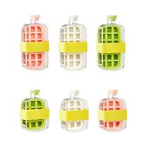 Forma De Gelo De Silicone Com Canudo, Bandeja De Cubos De Gelo Sem Toque Para Garrafa E Copo,