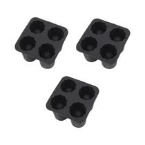 Forma De Gelo De Silicone Com Quatro Furos Em Forma De Copo Redondo Para Whisky E Cerveja, Forma De Gelo De Silicone Com Quatro Furos Em Forma De Copo Redondo Para Whisky E Cerveja,