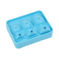 Forma De Gelo De Silicone Divertida Com Tampa, Fácil De Preencher E Liberar, Criador De Cubos De