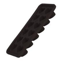 Forma de gelo de silicone em formato de coração preta para cozinha Forma de gelo de silicone em formato de coração preta para cozinha