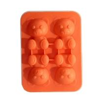 Forma de Gelo de Silicone em Formato de Ursinho - Bandeja Flexível e de Qualidade Alimentícia