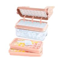 Forma De Gelo De Silicone Empilhável Com Caixa De Armazenamento 64 Cubos LMETJMA Ferramentas Para Forma De Gelo De Silicone Empilhável Com Caixa De Armazenamento 64 Cubos LMETJMA Ferramentas Para