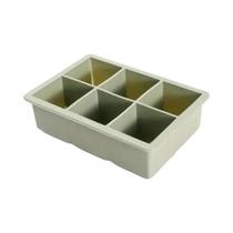 Forma De Gelo De Silicone Flexível Com Tampa, 6 Cavidades, Grau Alimentício, Para Freezer