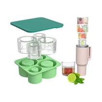 Forma De Gelo De Silicone Para Copo Stanley De 20oz, 30oz E 40oz Com Tampa, Fabricador De Gelo