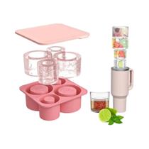 Forma De Gelo De Silicone Para Copo Stanley De 20oz, 30oz E 40oz Com Tampa, Fabricador De Gelo