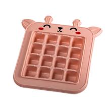 Forma de Gelo Divertida Infantil Girafa Rosa 16 cavidades Forma de Gelo Divertida Infantil Girafa Rosa 16 cavidades