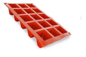 Forma De Gelo E Doces Em Silicone 30x17,5 Cm 15 Cavidades