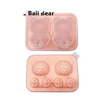 Forma De Gelo Em Forma De Urso De Pelúcia, Fácil De Remover E À Prova De Respingo Para Refrigerador