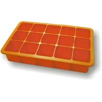 Forma De Gelo Em Silicone 15 Cubos Laranja S6014B-Vm Forma De Gelo Em Silicone 15 Cubos Laranja S6014B-Vm