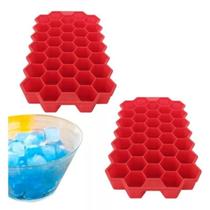 Forma de Gelo em Silicone Flexível 37 Cubinhos Fácil Desenformar para Bebidas e Cozinha Forma de Gelo em Silicone Flexível 37 Cubinhos Fácil Desenformar para Bebidas e Cozinha