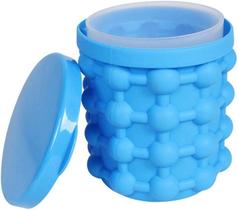 Forma De Gelo Em Silicone Mini Balde Ice Magic Cube Da Tv