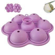 Forma de Gelo Esfera Bandeja de Silicone Bebida Cha Gelado Drink Coquetel Festa Evento Bar Restaurante Formato Bola Molde Flexivel Forma de Gelo Esfera Bandeja de Silicone Bebida Cha Gelado Drink Coquetel Festa Evento Bar Restaurante Formato Bola Molde Flexivel