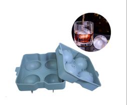 Forma de Gelo Esférica com 4 Cavidades - Silicone Grande