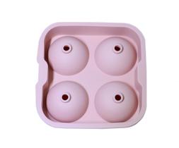 Forma de Gelo Esférica com 4 Cavidades - Silicone Pequeno