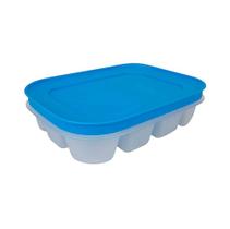 Forma de Gelo Freezer Line 12 Cupos Azul Capri Tupperware